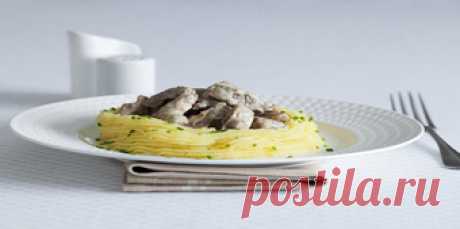 Бефстроганов с шампиньонами в мультиварке - Рецепты для Мультиварки