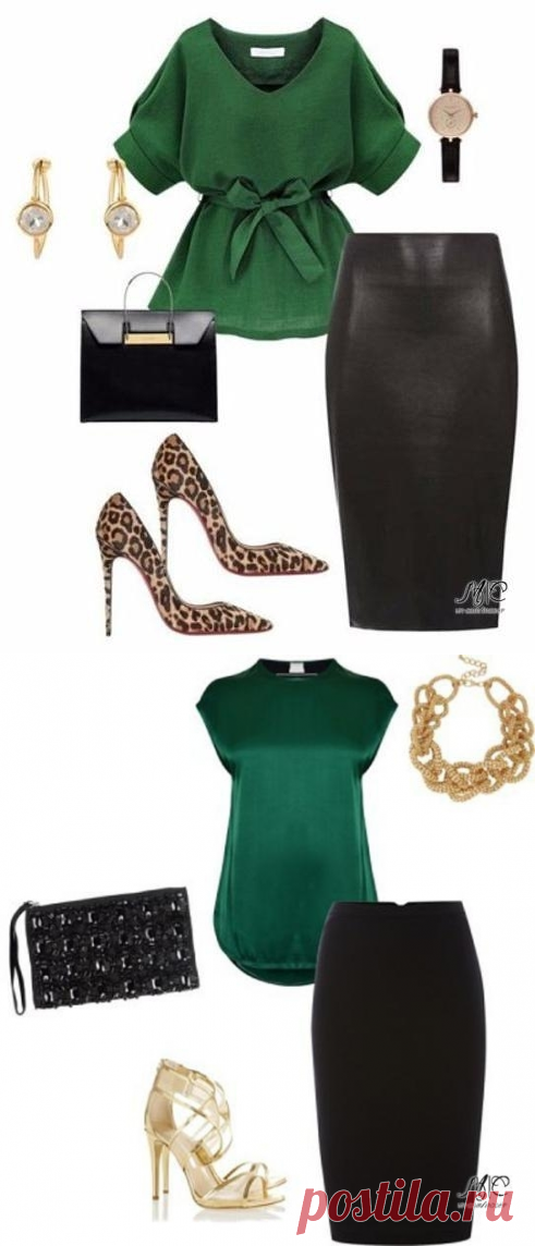 Образы с зеленым элементом. — Модно / Nemodno