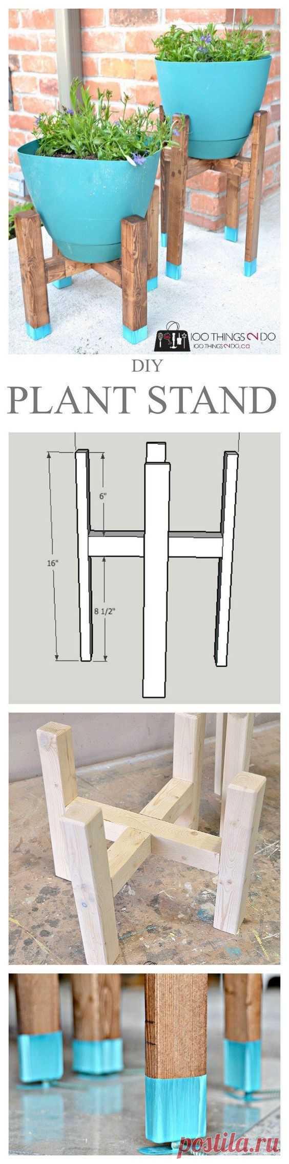 (3) DIY Plant Stand - West Elm Knock-off