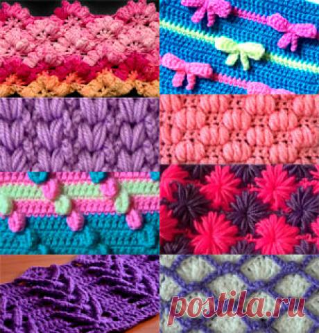 22 оригинальных и красивых узора крючком в видео мастер-классах