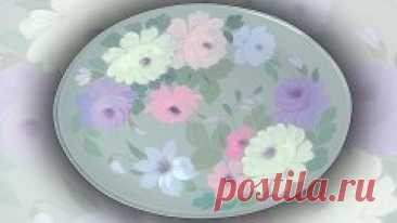 Красивые цветы на уникальном фоне