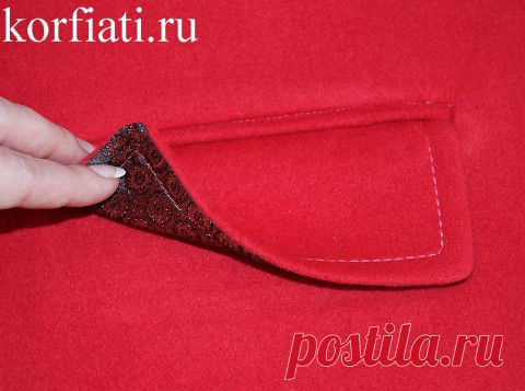 Карман с клапаном мастер-класс от Анастасии Корфиати