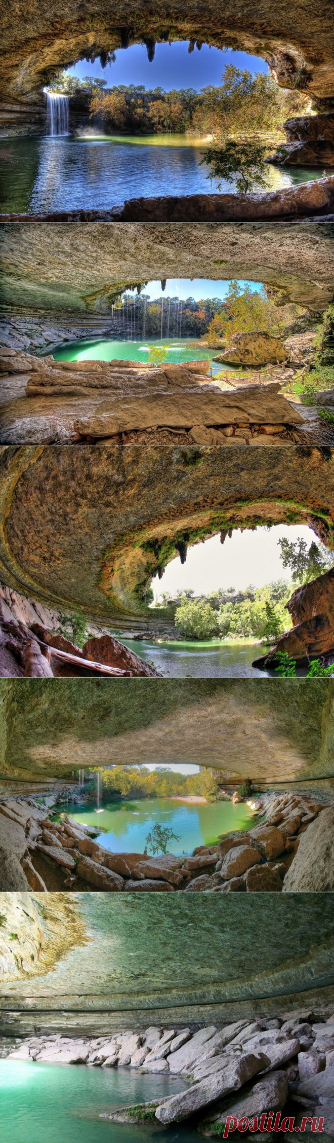 Удивительное озеро Hamilton Pool