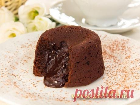 Шоколадный фондан (кексы с жидкой начинкой)
