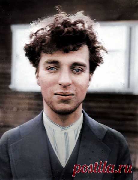 Чарли Чаплин в возрасте 27 лет, 1916 год.