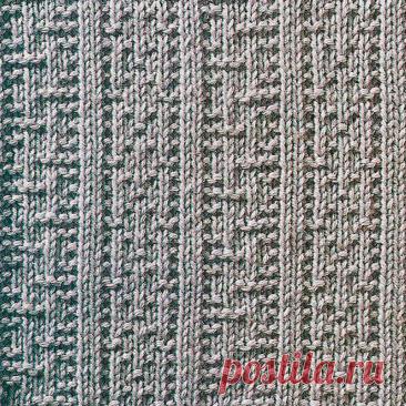 Узор № 105 - рельефная резинка. Схему вязания и условные обозначения вы сможете увидеть на сайте.