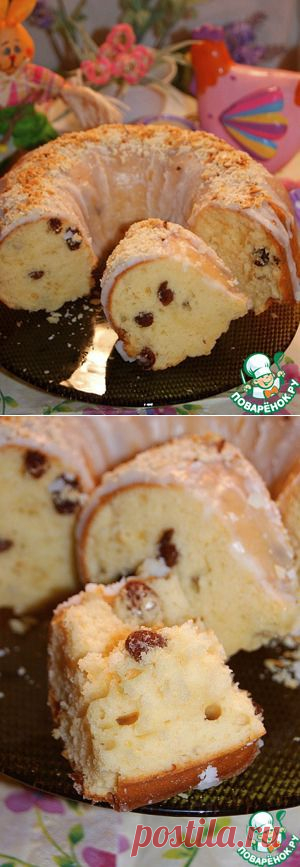 Быстрый Пасхальный кулич без дрожжей