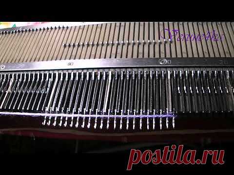 Способы начала вязания на машине - Яндекс.Видео
