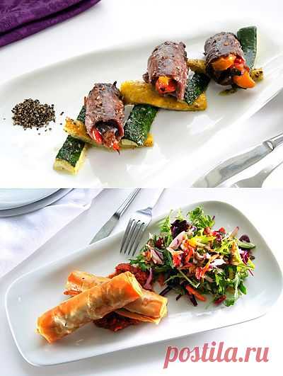 Рулетики с мясом и оранжевый салат | Eleonora's notes