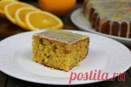 Морковный пирог с апельсиновой глазурью Рецепты домашней выпечки от Ирины Хлебниковой