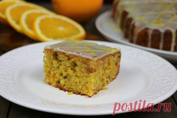 Морковный пирог с апельсиновой глазурью Рецепты домашней выпечки от Ирины Хлебниковой