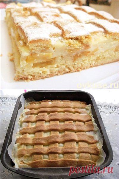 Яблочный пирог пышный - Простые рецепты Овкусе.ру
