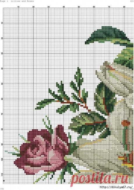 Вышивка цветов