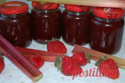 Варенье из клубники и ревеня : Угощает Лиза