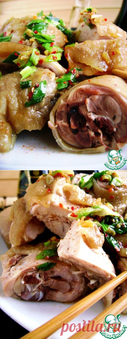 Вареная курица по-китайски 