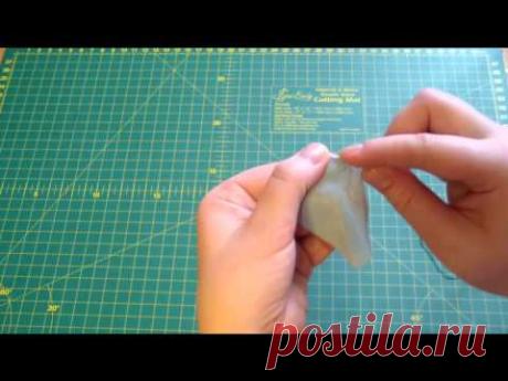 Мама шьет » Ручные швы. Как сделать шарик из ткани при помощи косых стежков через край