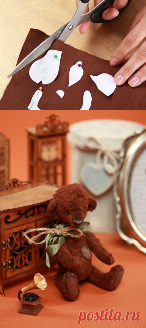Мишка в стиле ретро своими руками / Мастер-классы / Burdastyle