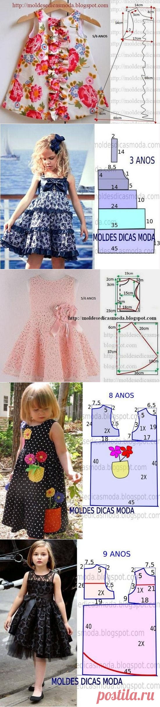 Выкройка сарафана для девочки своими руками   | LS