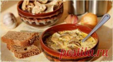 АРОМАТНЫЙ ГРИБНОЙ СУП ИЗ СУШЕНЫХ ГРИБОВ С СЫРОМ — БОЖЕСТВЕННО ВКУСНО!
