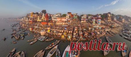 Варанаси, Индия | Сферические aэропанорамы, фотографии и 3D туры самых интересных и красивых городов и уголков нашей планеты, 360° панорамы вокруг света | проект AirPano.ru