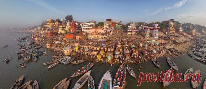 Варанаси, Индия | Сферические aэропанорамы, фотографии и 3D туры самых интересных и красивых городов и уголков нашей планеты, 360° панорамы вокруг света | проект AirPano.ru