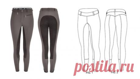 Несколько слов о моей жадности На основе выкройки легинсов сшила из остатков замши и джерси бриджи для верховой езды со вставкой в виде полной леи. Смотрите, как это делать