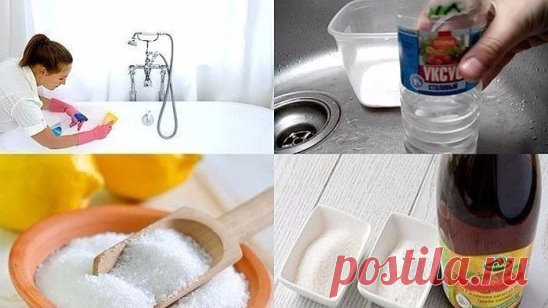 Простые и гениальные хитрости для уборки дома! 
-----------------------------------------------------------------------------------------------— 
1. Очищаем самые грязные предметы в ванной. 
Старая шторка для ванной будет выглядеть, как из магазина, если все грязные участки и даже места с желтизной и плесенью промыть раствором, состоящим в равных частях из перекиси водорода и воды.
Чтобы очистить зубные щетки от микробов, замачиваем их на час в уксусе. Затем хорошо моем под проточной водой. 
М