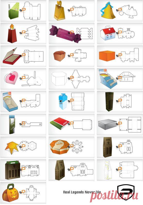 ОЧЕНЬ КРАСИВАЯ ПОДАРОЧНАЯ УПАКОВКА - Шаблоны.Коробки.Упаковки .