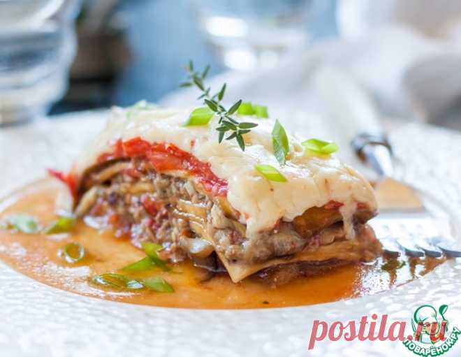 Лазанья из баклажанов с фаршем и грибами – кулинарный рецепт