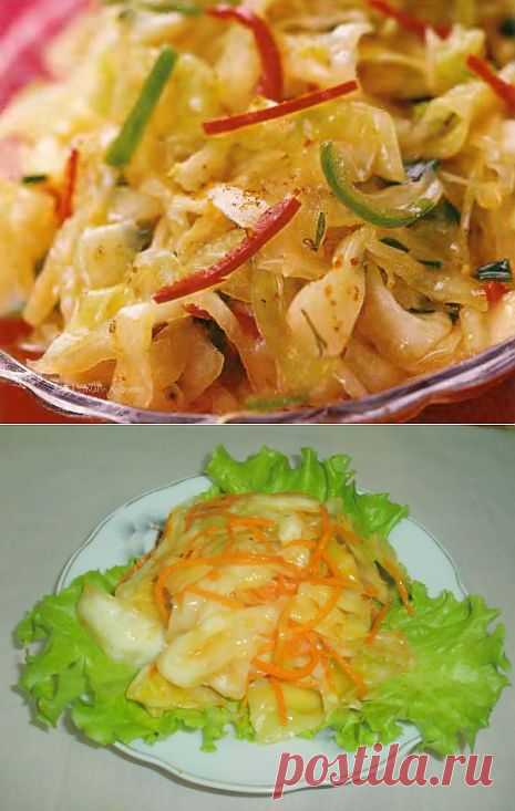 Капуста по-корейски маринованная. Рецепт приготовления с фото