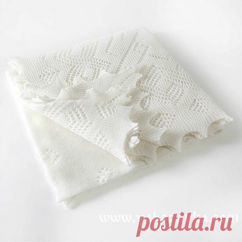 Плед для новорожденного спицами схема.  Красивый плед на выписку спицами Плед для новорожденного спицами.  Красивый плед на выписку как у Кейт Миддлтон.