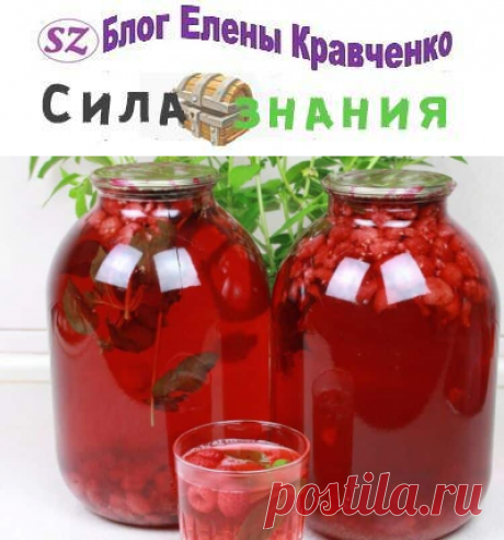 Малиновый Мохито на 3 литровую банку (рецепт на зиму)