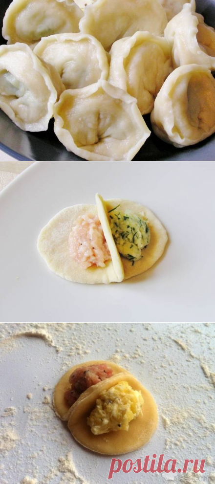ДВУХКАМЕРНЫЕ ПЕЛЬМЕНИ С КАРТОФЕЛЕМ И КУРИЦЕЙ