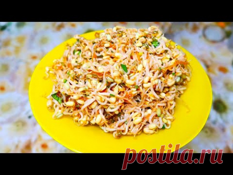 Салат из пророщенного маша. Нокты ча - полезный корейский салат из пророщенного маша (суджук-намуль)