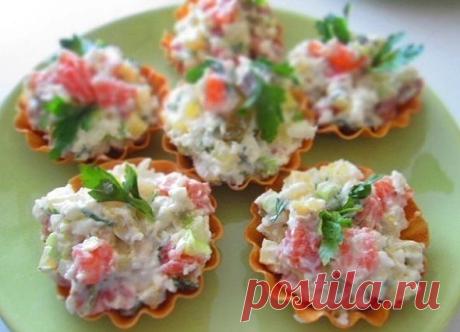 Салат из слабосоленой семги | Рецепты Вкусных Блюд