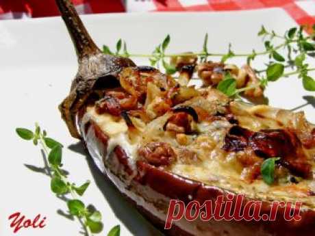 Вкусно с Йоли: Пълнен патладжан с ядки и синьо сирене