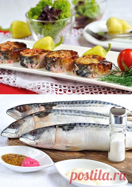 Запеченная скумбрия - рецепт с пошаговыми фото / Меню недели