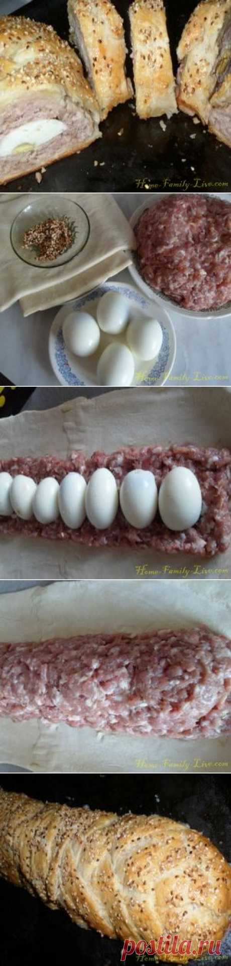 Рулет с мясом - пошаговый рецепт с фотоКулинарные рецепты