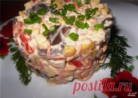 Салат с курицей и шампиньонами - кулинарный рецепт на Повар.ру