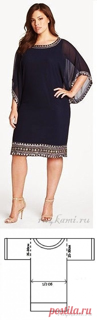 Выкройка платья с рукавом » Сайт 