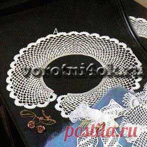 Ажурный сетчатый воротник