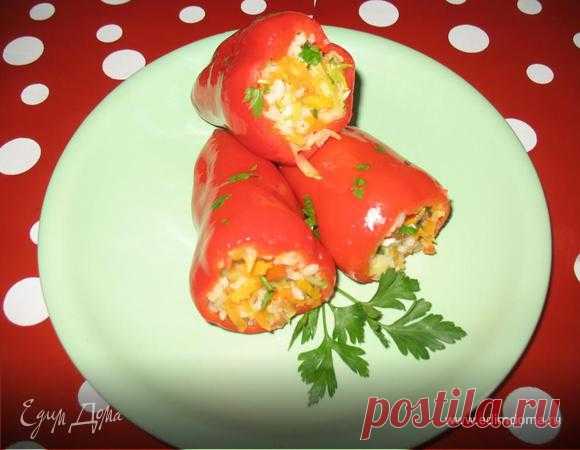 Фаршированный перец с рисом и овощами. Ингредиенты: кабачки, рис, укроп | Официальный сайт кулинарных рецептов Юлии Высоцкой