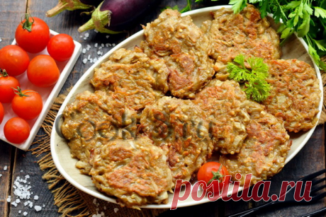 Драники из баклажанов – рецепт с фото