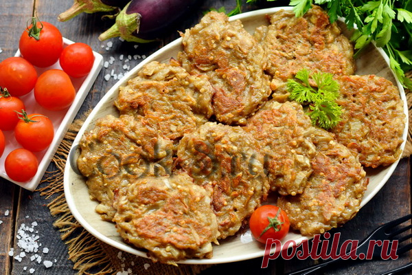 Драники из баклажанов – рецепт с фото