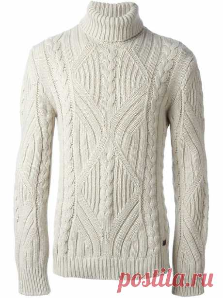 Свитер спицами. Бренд BURBERRY. Витые косы