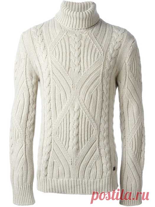 Свитер спицами. Бренд BURBERRY. Витые косы