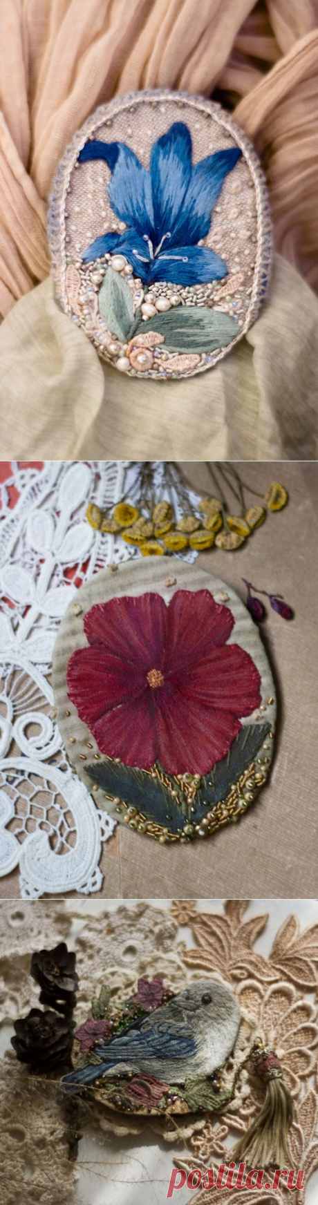 Текстильные украшения мастера Алина Берёзкина (mahaona)