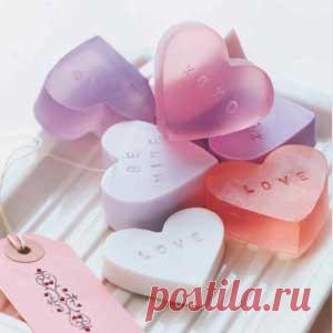 Уникальное мыло в виде сердечек своими руками. Мастер-класс - Nebka.Ru