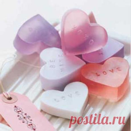 Уникальное мыло в виде сердечек своими руками. Мастер-класс - Nebka.Ru