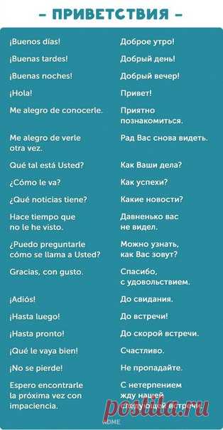 Фразы на испанском для начинающих. / Изучаем Испанский
